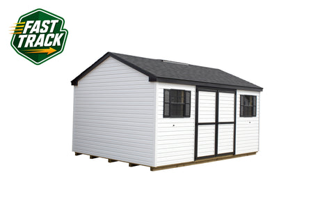 12x16 Vinyl Cottage Workshop - Fast Track Building