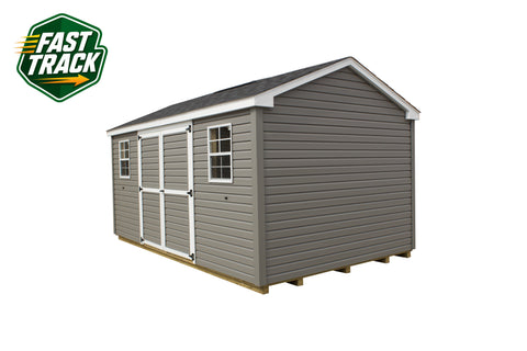 10x16 Painted Cottage Workshop - Fast Track Building
