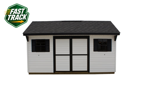 10x16 Vinyl Carriage House - Fast Track Building