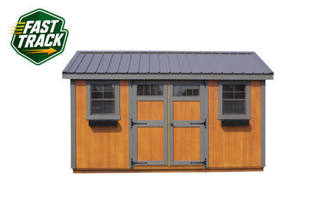 10x14 Stained Cottage Workshop - Fast Track Building