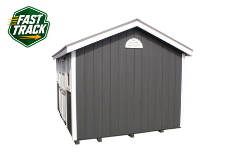 10x12 Painted Cottage Workshop - Fast Track Building
