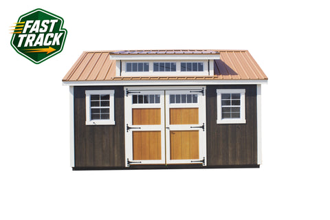 12x16 Stained Cape Cod - Fast Track Building