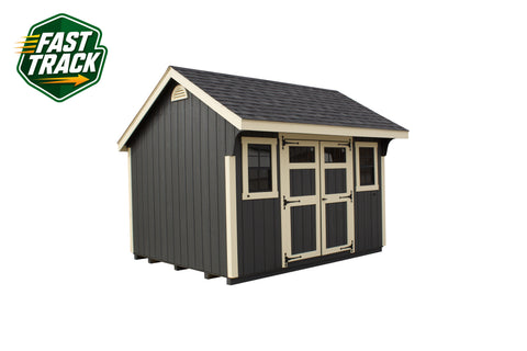 10x12 Painted Carriage House - Fast Track Building