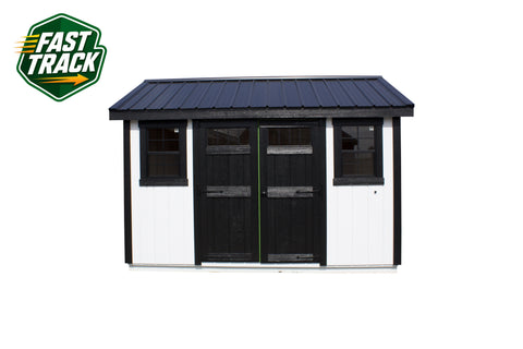 10x12 Painted Cottage Workshop - Fast Track Building
