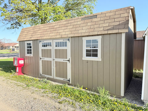 10x20 Painted Dutch Barn - QP153 - Ionia Lot - Cedar Rock Barns