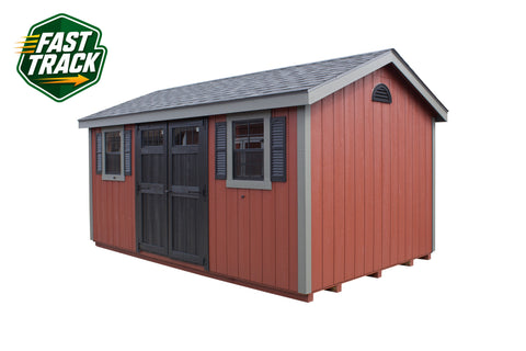 10x16 Painted Cottage Workshop - Fast Track Building