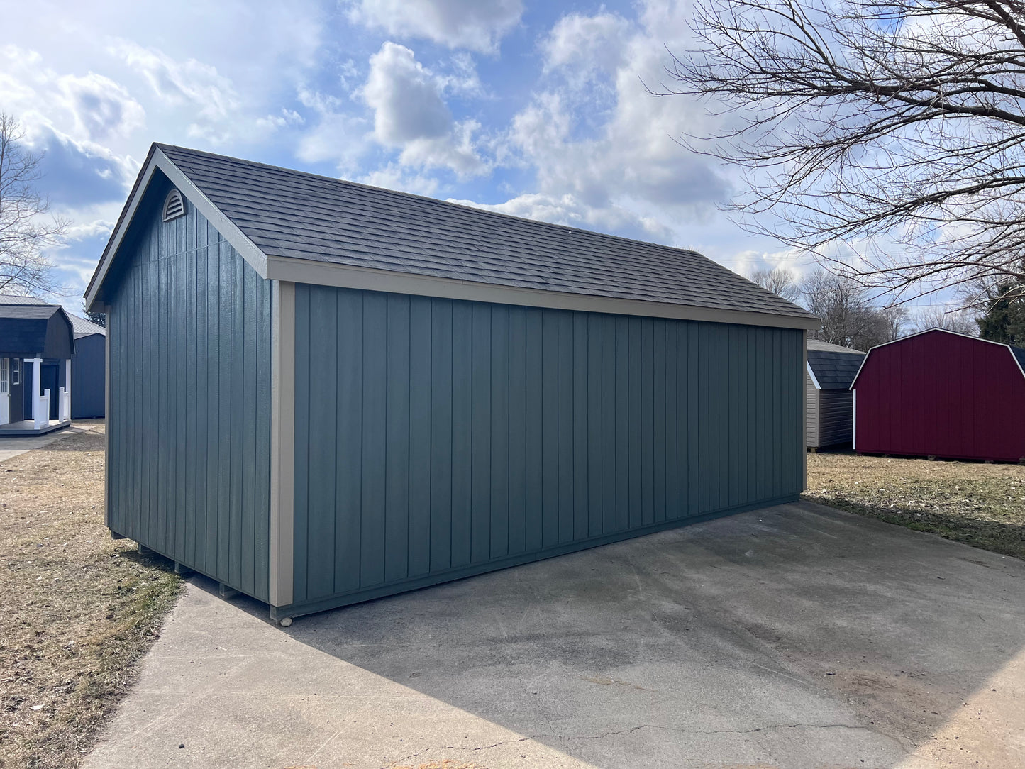 12x24 Painted Cape Cod w/ Deluxe & Dormer - QP520