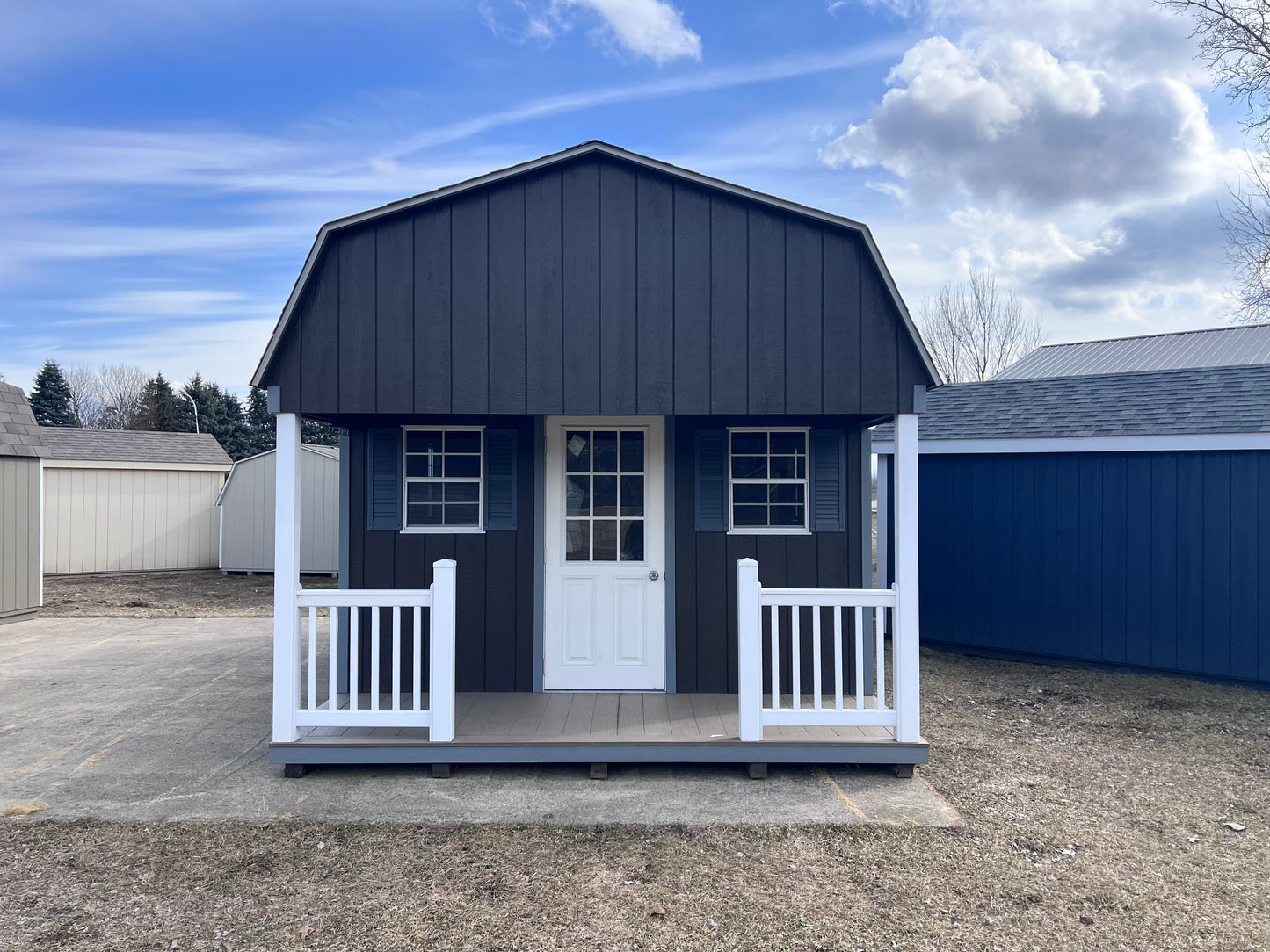 12x20 Lofted Barn w/ Porch - QP630 - Rental Return