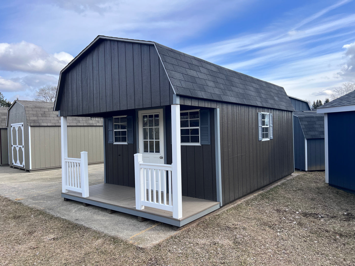 12x20 Lofted Barn w/ Porch - QP630 - Rental Return