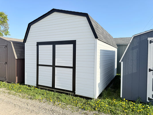 12x16 Vinyl Dutch Barn - QP906 - Ionia Lot - Cedar Rock Barns