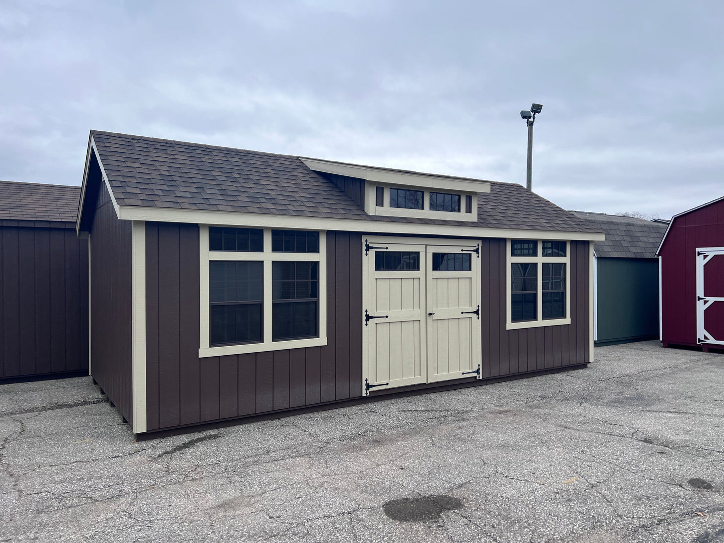 12x24 Painted Cape Cod w/ Dormer - QP521