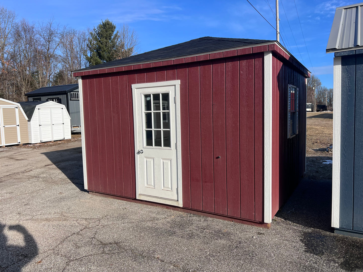 12x12 Painted Hip Barn - Rental Return
