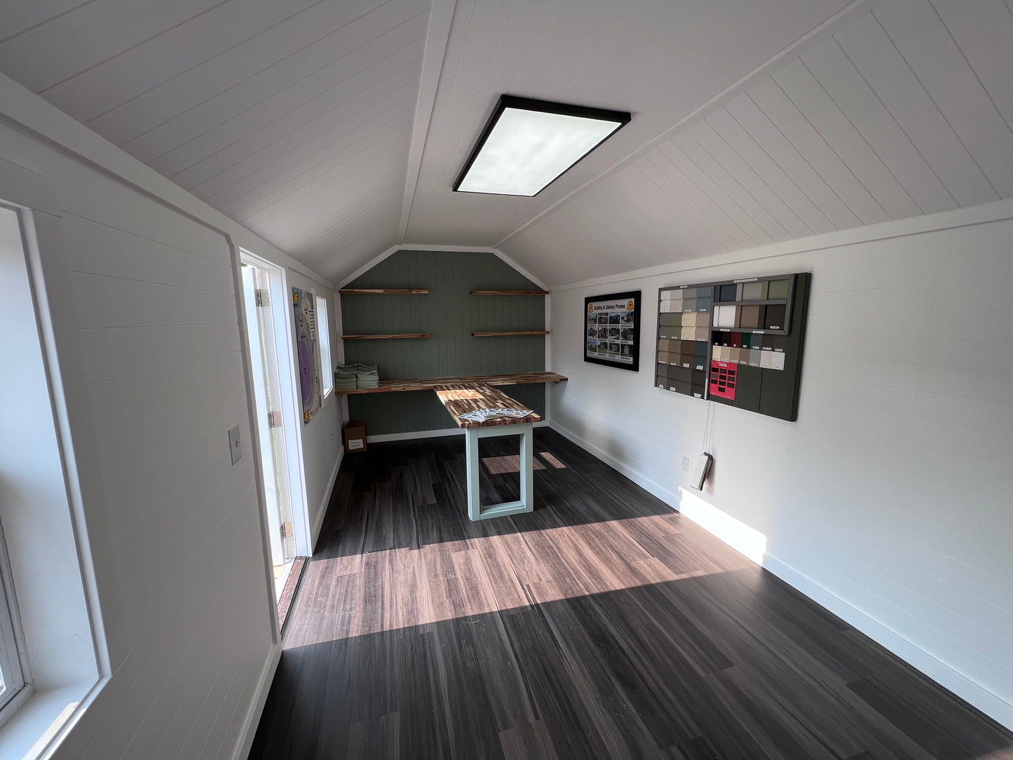 10x20 Painted Chalet DLX - Wayland Information Building