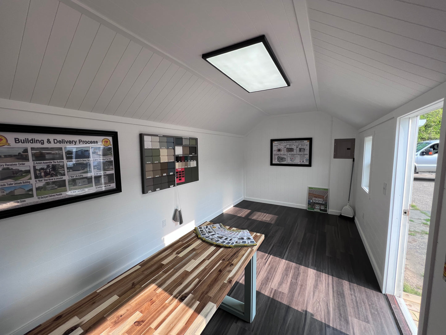 10x20 Painted Chalet DLX - Wayland Information Building