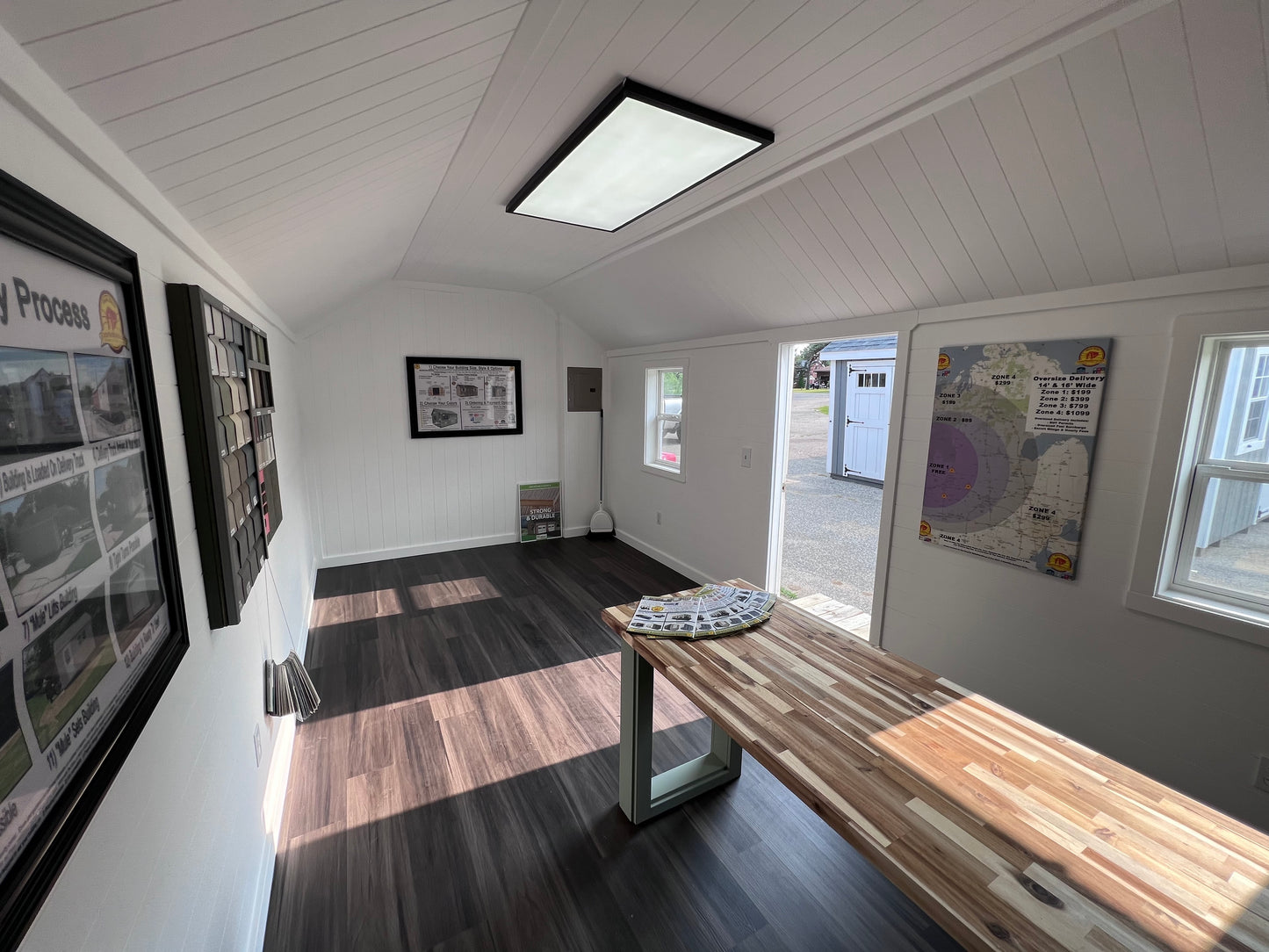 10x20 Painted Chalet DLX - Wayland Information Building