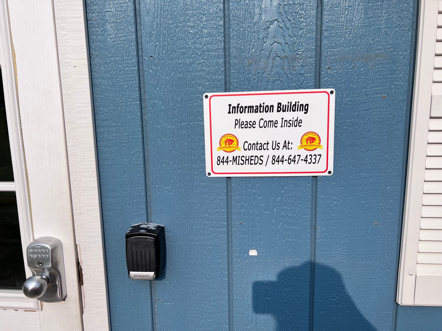10x20 Painted Chalet DLX - Wayland Information Building
