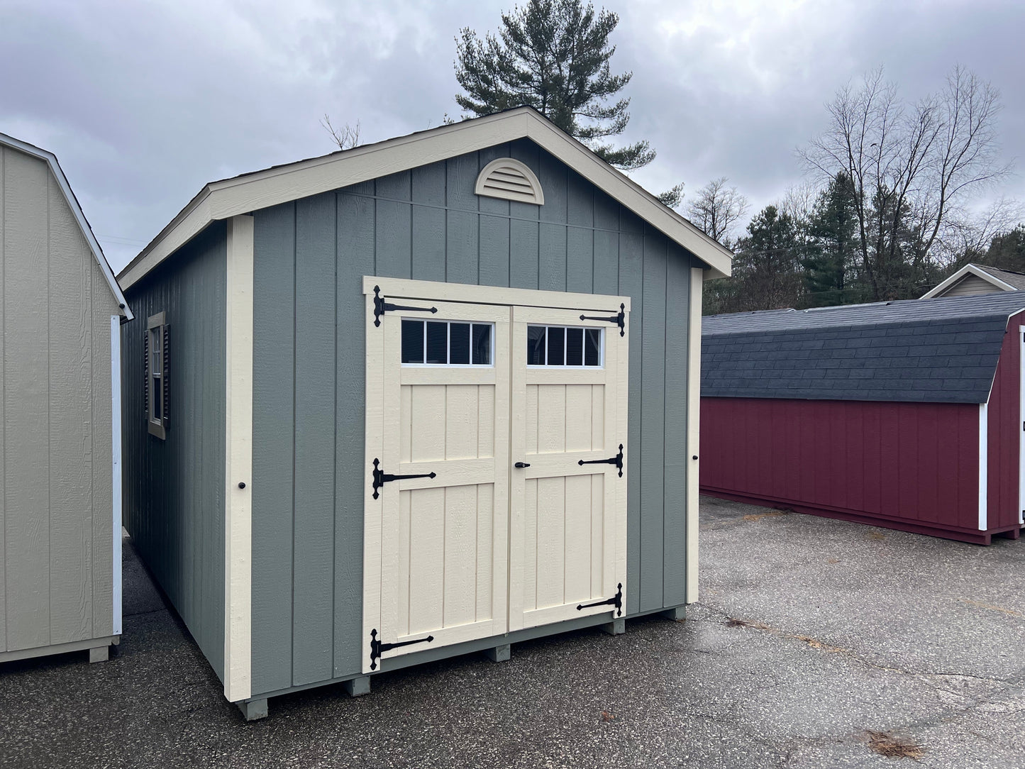 10x16 Painted Cottage w/ Deluxe - QP98