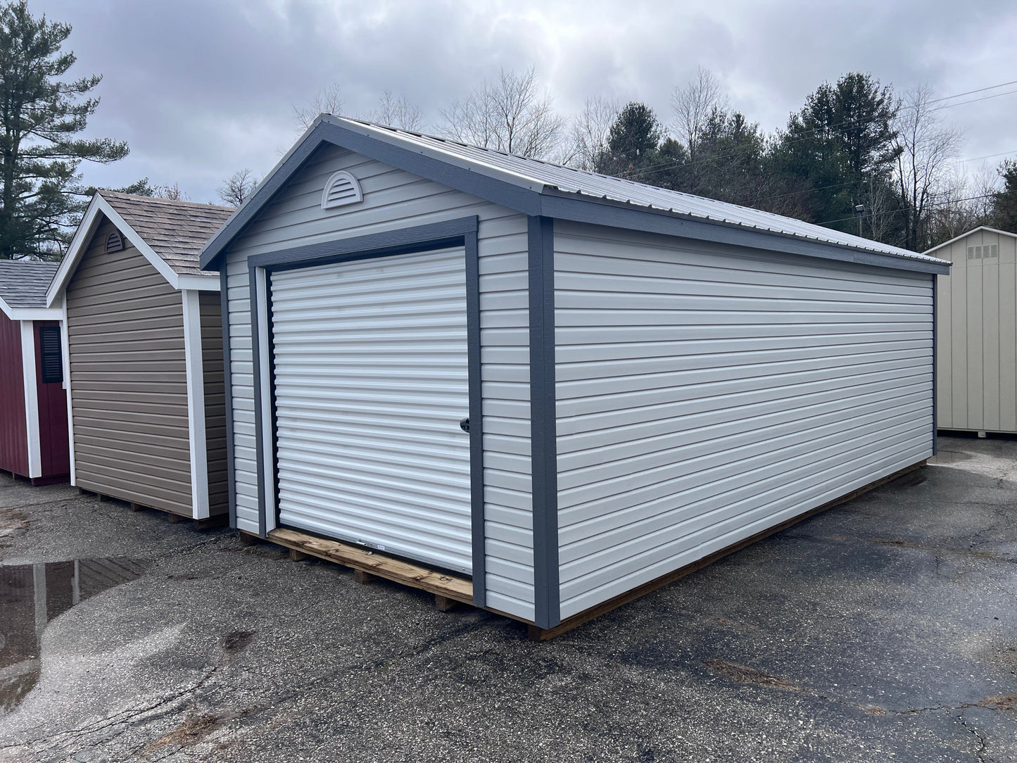 12x24 Vinyl Garage w/ Deluxe - QP456