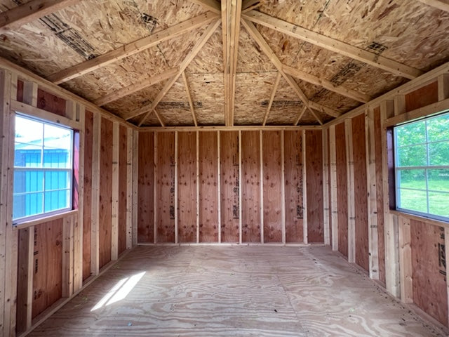 12x12 Painted Hip Barn - Rental Return