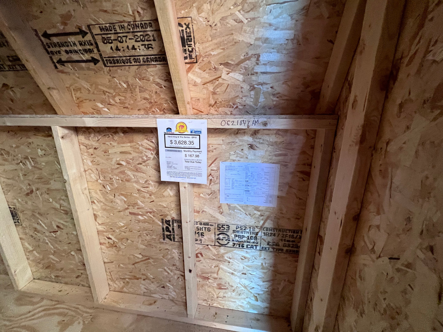 10x12 8' Vinyl Pro Series - Rental Return