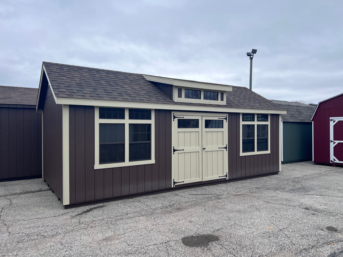 12x24 Painted Cape Cod w/ Dormer - QP521