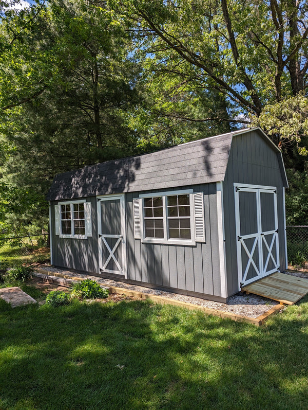 Customized 10x20 Painted Dutch Barn in Greenville, MI