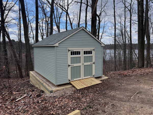 Custom 12x16 Cape Cod Shed Delivered to Sparta, MI