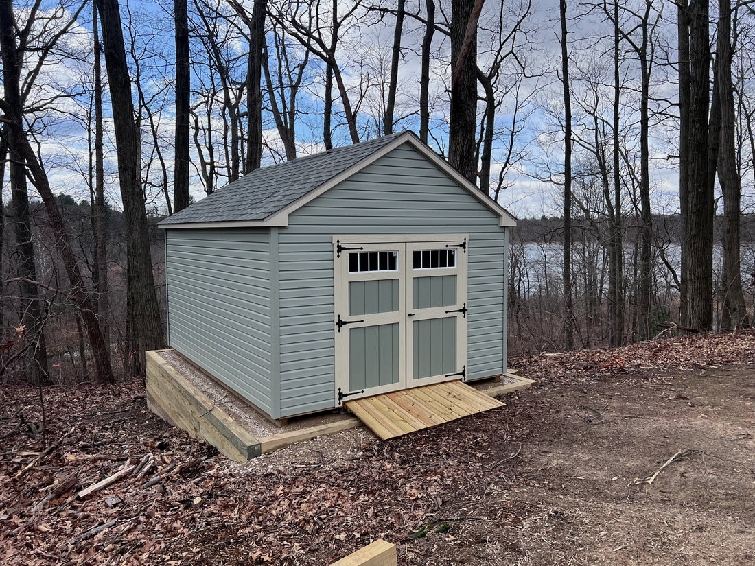Custom 12x16 Cape Cod Shed Delivered to Sparta, MI