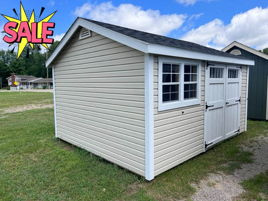 12x14 Vinyl Cottage Workshop w/ Deluxe - QP206 - Rental Return