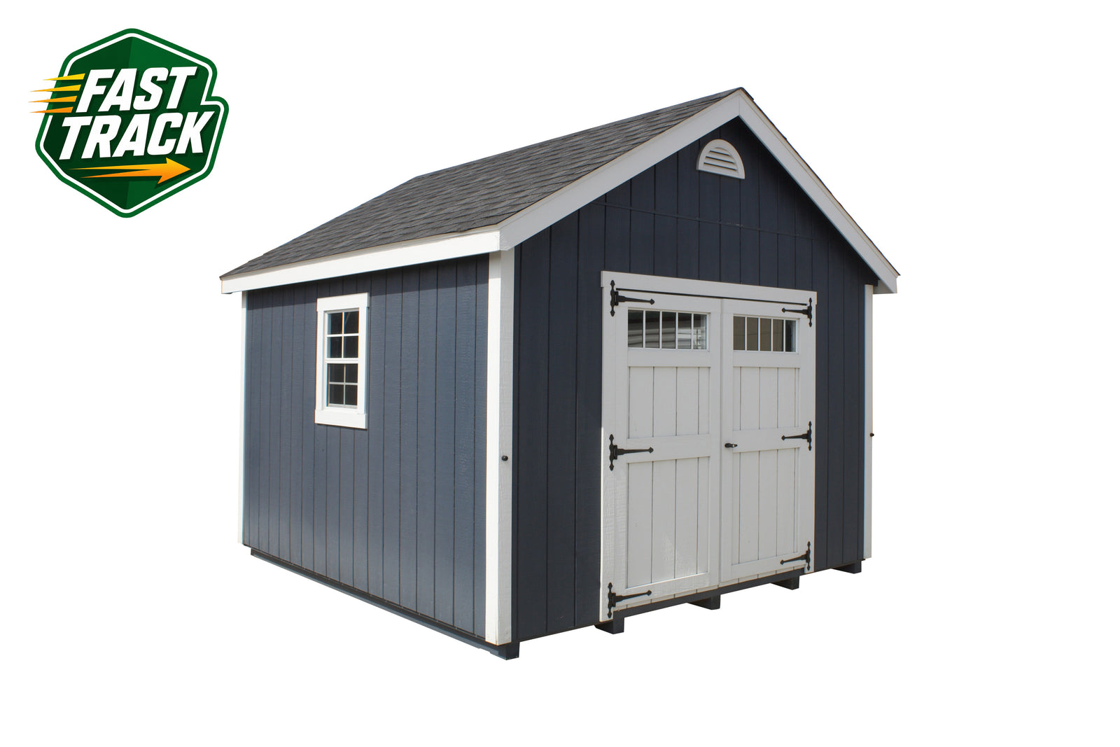 12x12 Painted Cape Cod - Fast Track Building