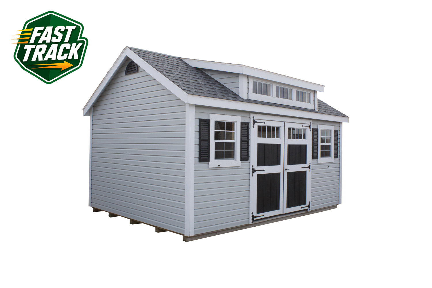 12x16 Vinyl Cape Cod - Fast Track Building