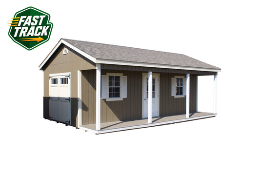 16x24 Painted Cottage - Fast Track Building