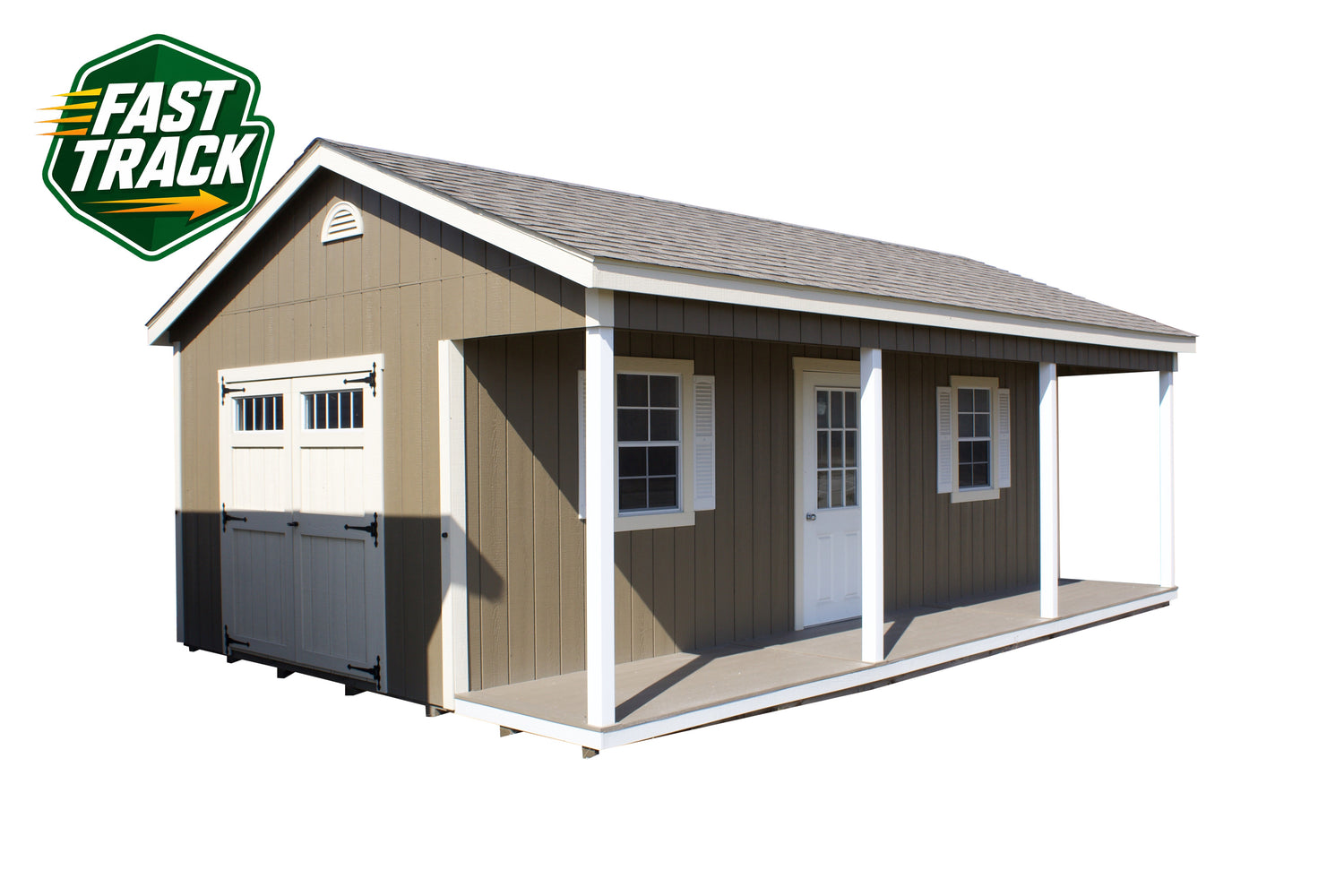 16x24 Painted Cottage - Fast Track Building