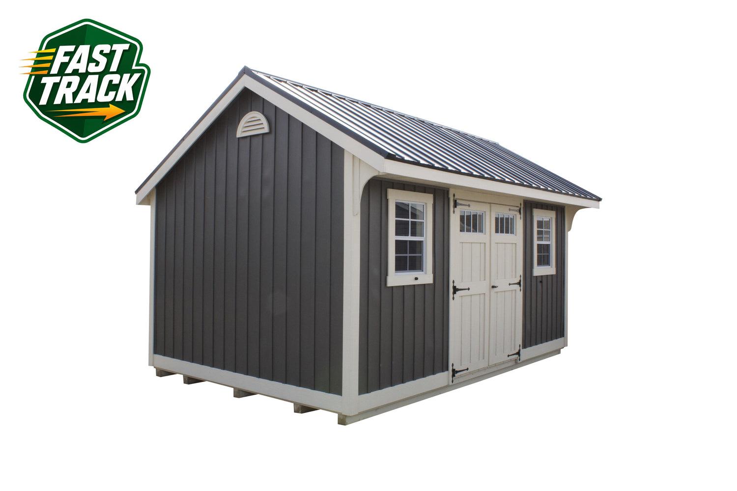 10x16 Vertical B&B Carriage House - Fast Track Building