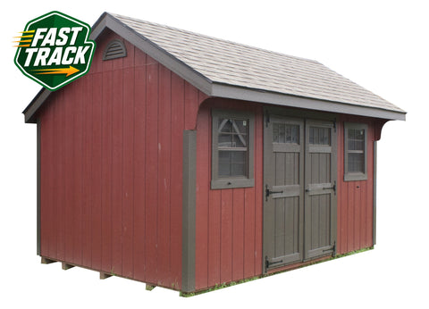 0124775 10x14 Carriage-House Red B.-Slate Weatherwood 01