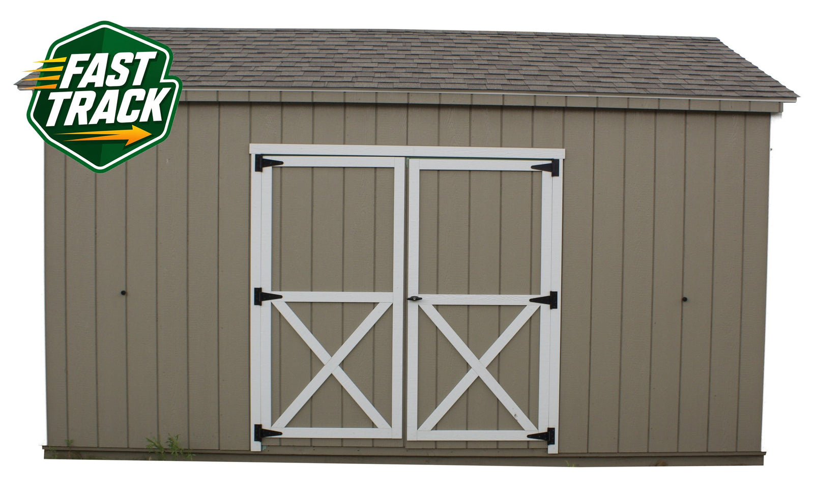 0125085 12x16 Cottage T.-Clay White Weatherwood 02