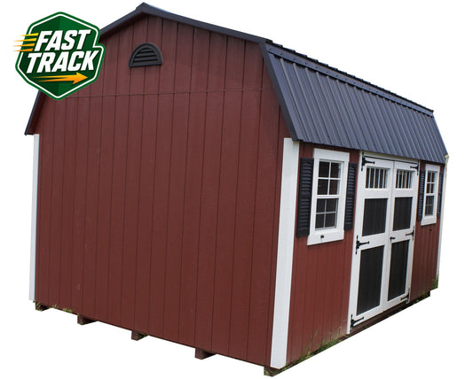 0125086 12x16 Dutch-Barn Red White Black-Metal 01
