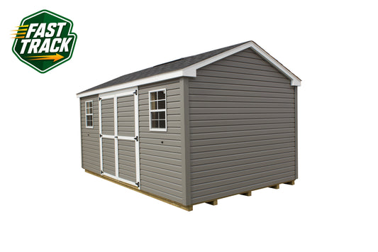 10x16 Painted Cottage Workshop - Fast Track Building