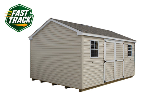 12x16 Painted Cottage Workshop - Fast Track Building
