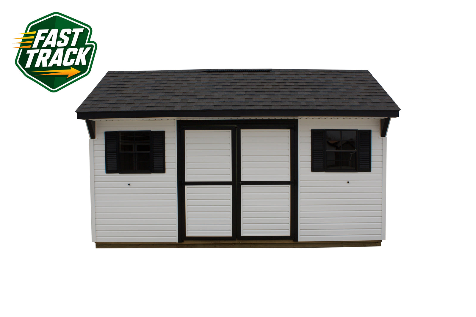 10x16 Vinyl Carriage House - Fast Track Building