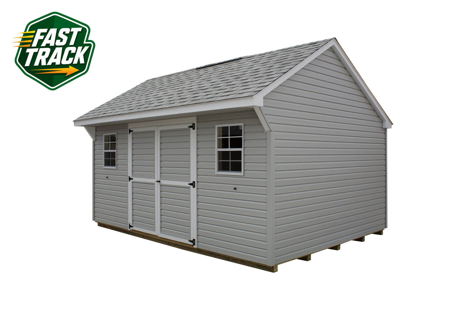 12x16 Vinyl Carriage House - Fast Track Building