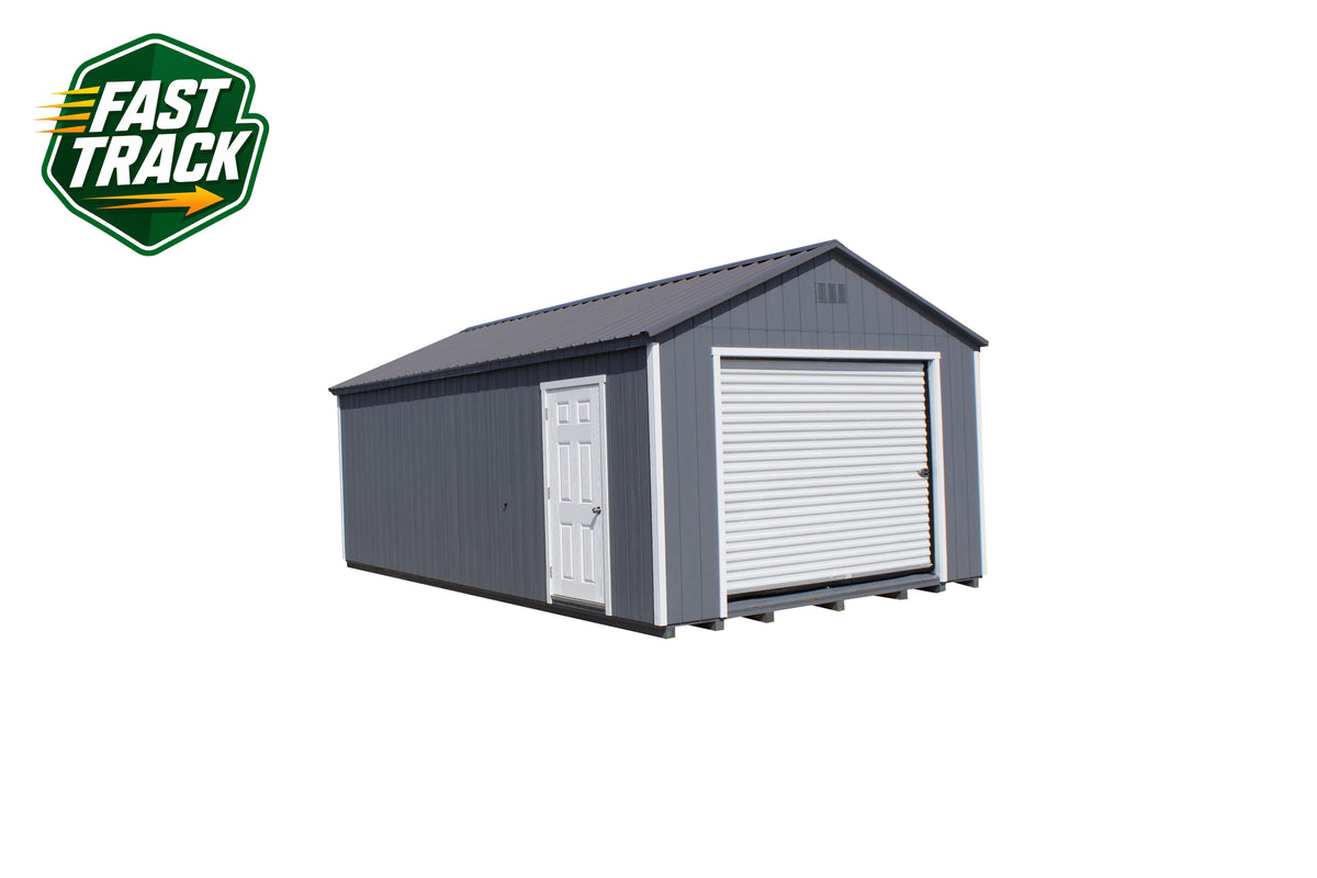 14x24 Painted Garage - Fast Track Building