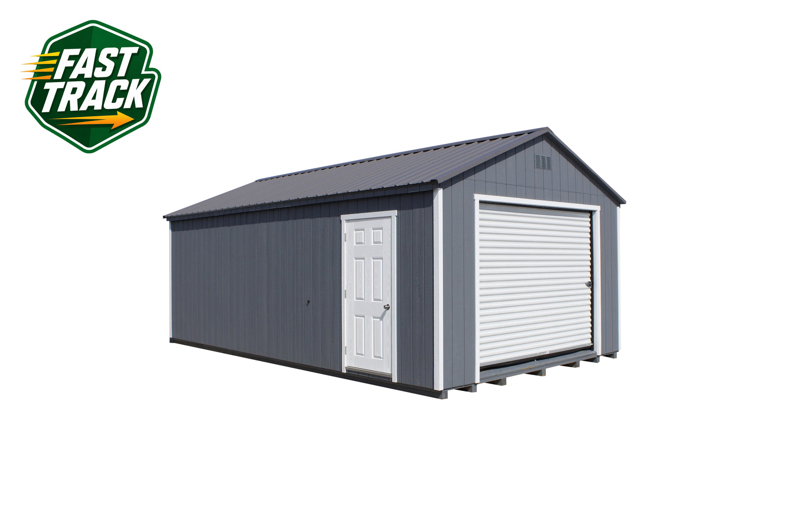 14x24 Painted Garage - Fast Track Building
