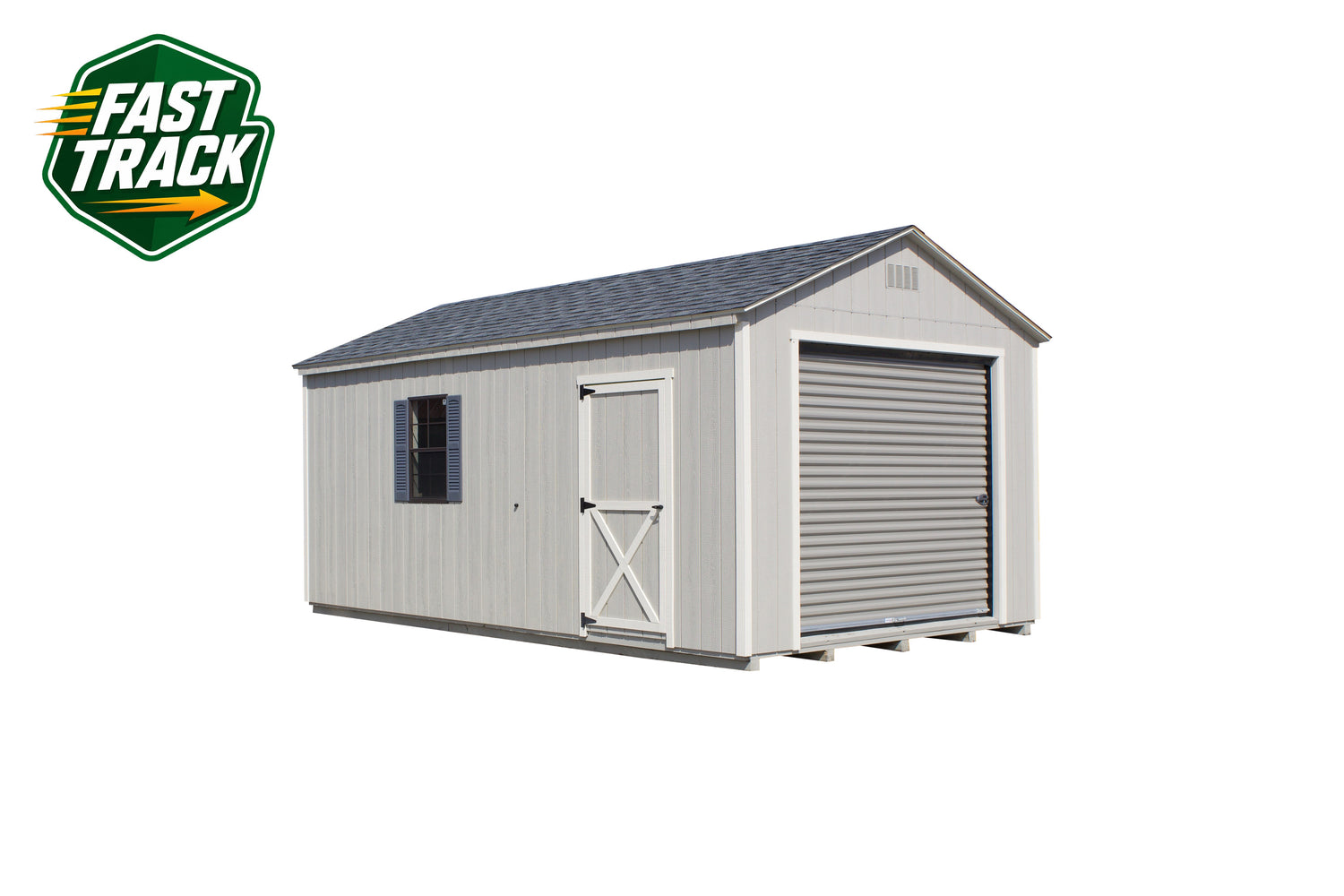 12x20 Painted Garage - Fast Track Building