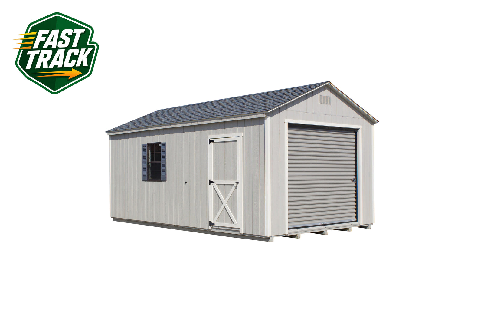 12x20 Painted Garage - Fast Track Building