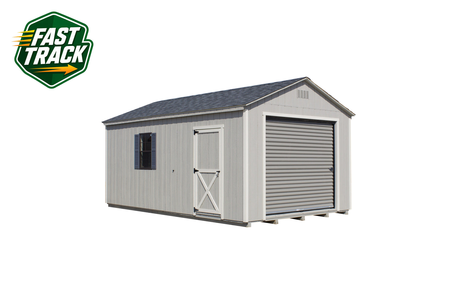12x20 Painted Garage - Fast Track Building