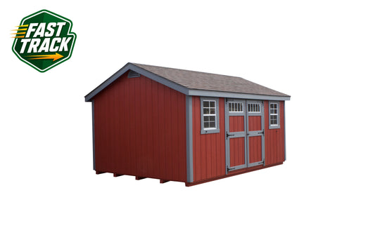 12x16 Painted Cottage Workshop - Fast Track Building