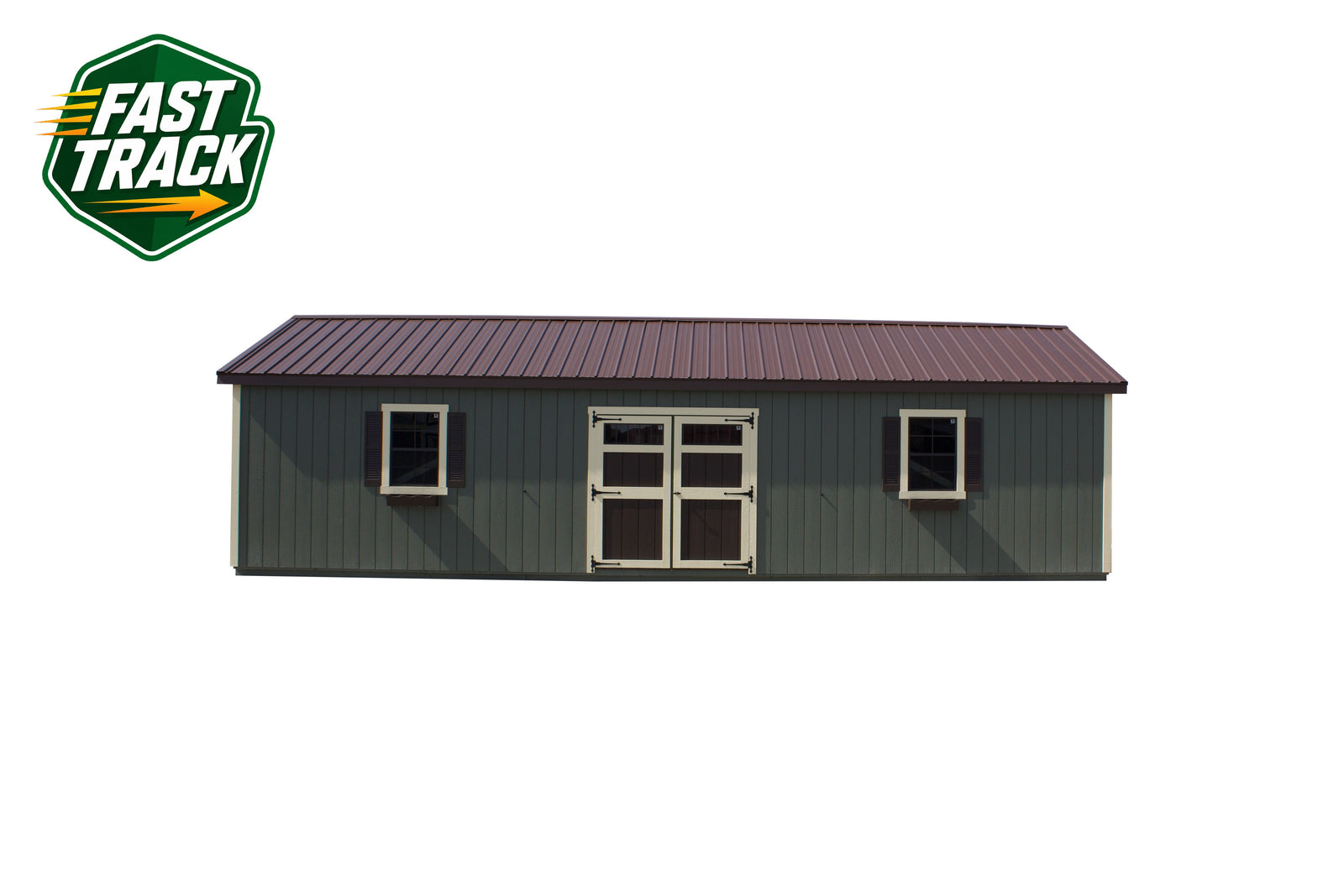 16x36 Painted Garage - Fast Track Building