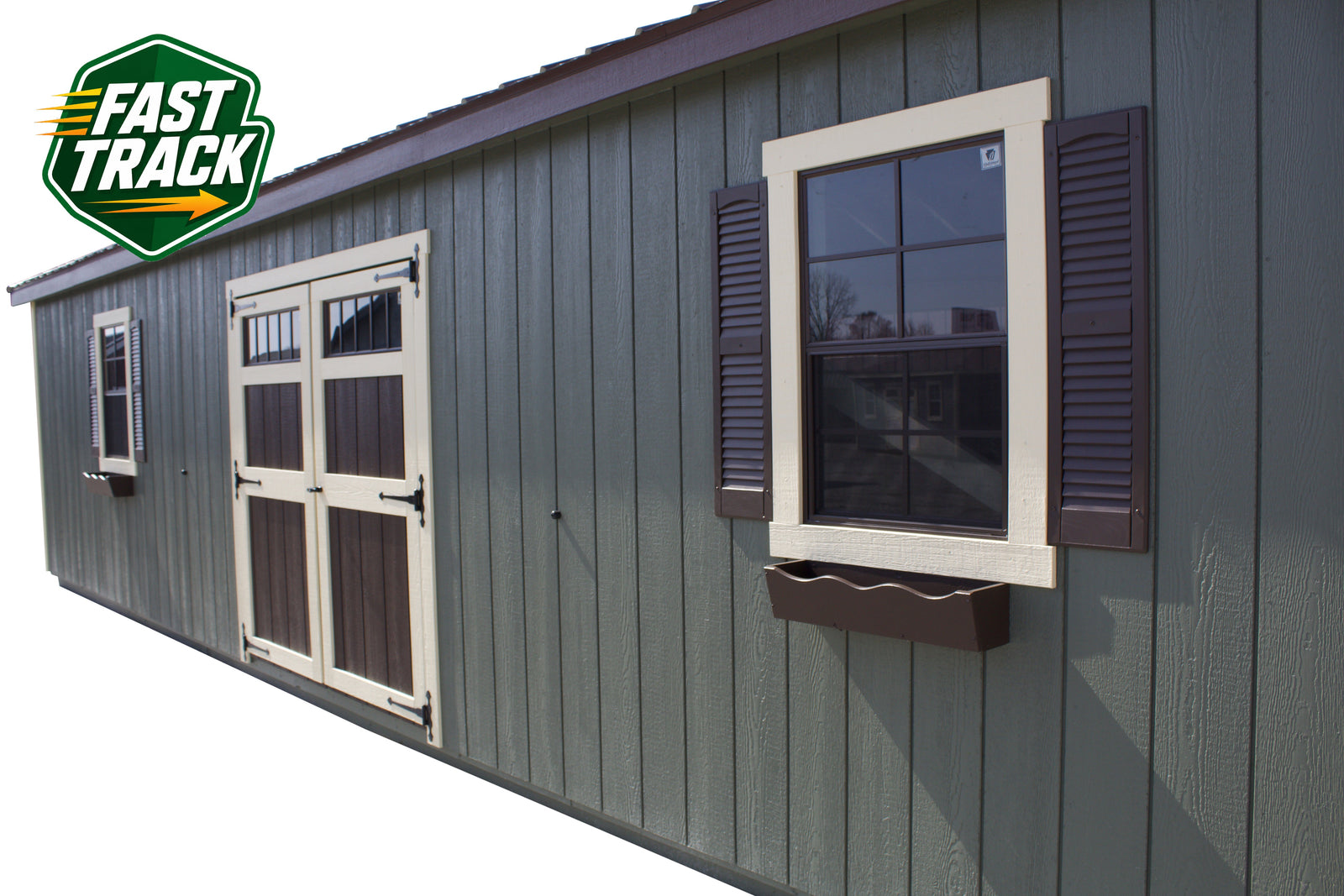 16x36 Painted Garage - Fast Track Building