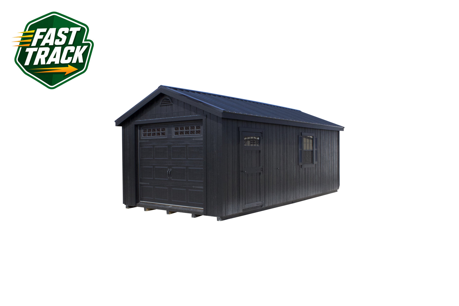 12x24 Vinyl Garage - Fast Track Building